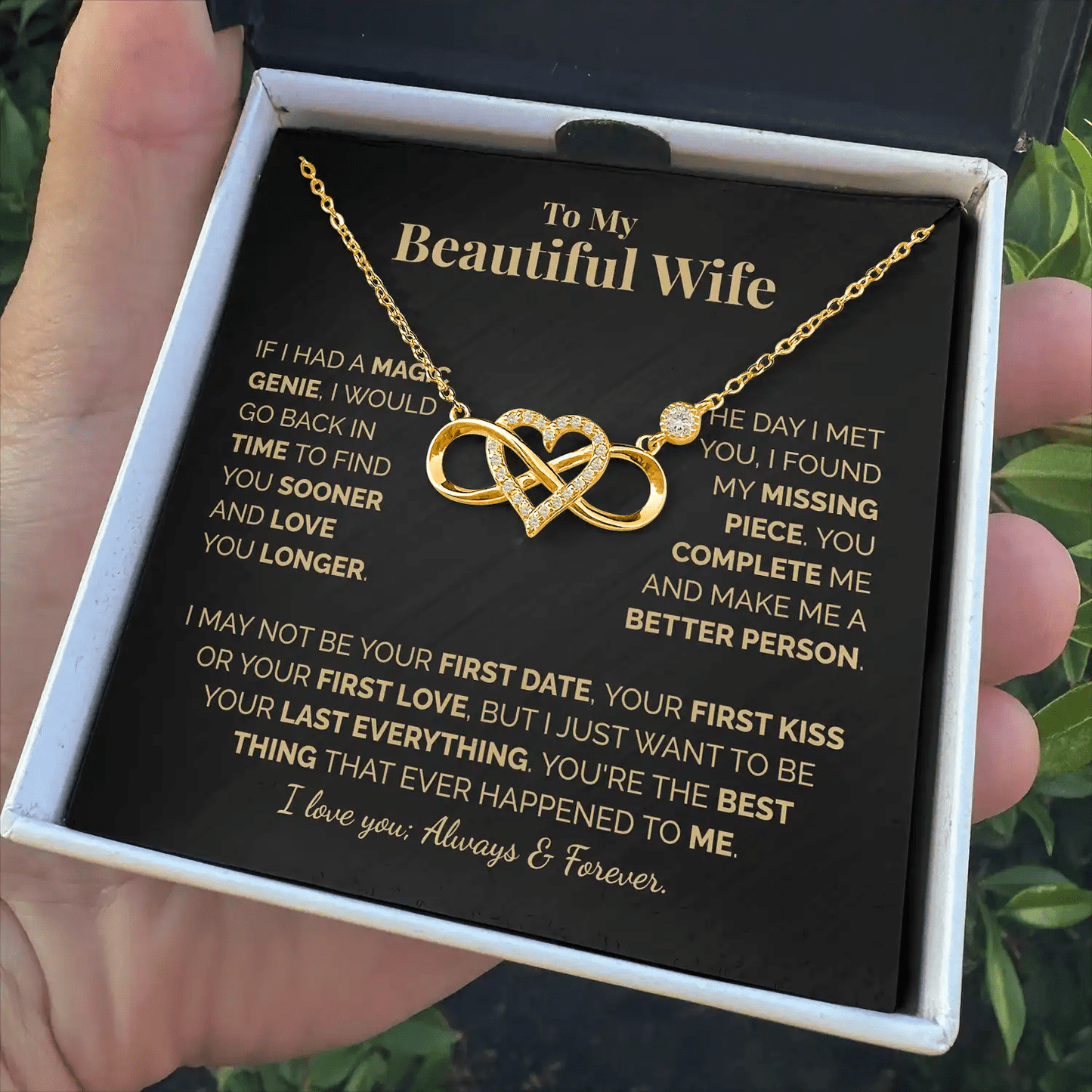 My Beautiful Wife | ZIAVIA | Infinity Heart | 925S Necklace