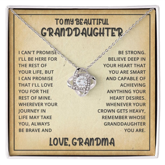 ZIAVIA | Vesta Knot Necklace | My Granddaughter | Love Grandma