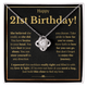 ZIAVIA | Vesta Knot Necklace | Happy 21st!
