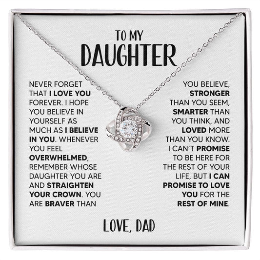 ZIAVIA | My Daughter | Vesta Knot Necklace | Love Dad
