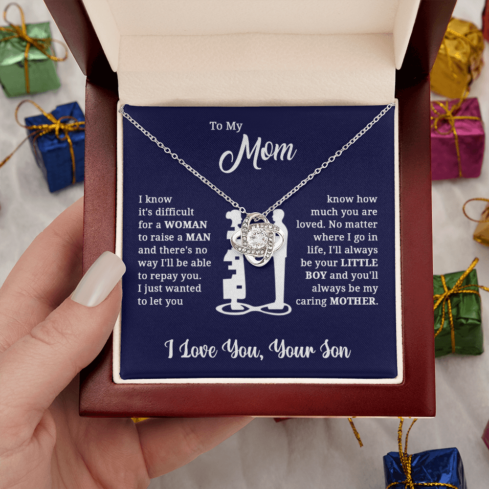 Mother's Day Gift from Son | Caring Mom| Vesta Knot Necklace