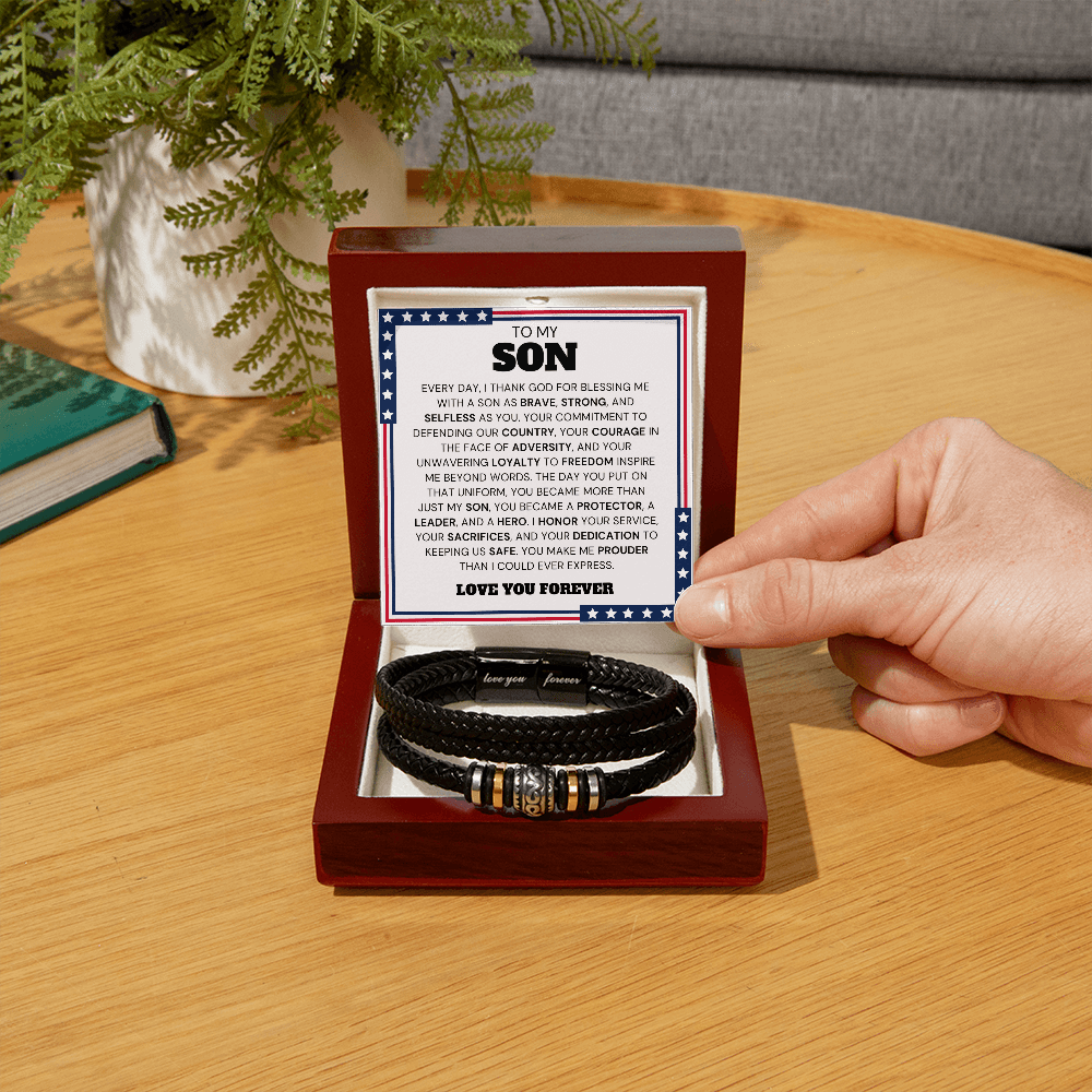 ZIAVIA | Leather Bracelet | Son You Courage