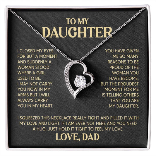 ZIAVIA | Daughter Heart Necklace | Love Dad