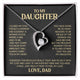 ZIAVIA | Daughter Heart Necklace | Love Dad | S