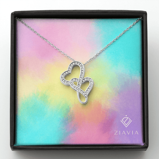 Twin Hearts Necklace - In The Spring
