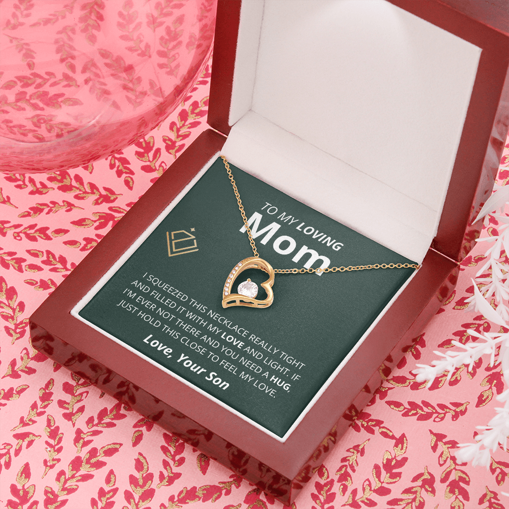 Loving Mom - Heart Necklace - From Son