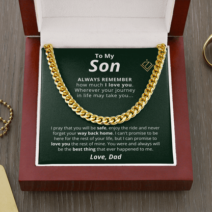 Cuban Link Chain - Son Always Remember