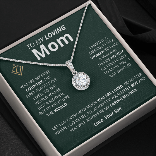 Cushion Star Necklace - Loving Mom - From Son