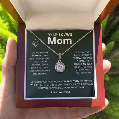 Cushion Star Necklace - Loving Mom - From Son