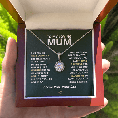 Cushion Star Necklace - Mum Forever Grateful