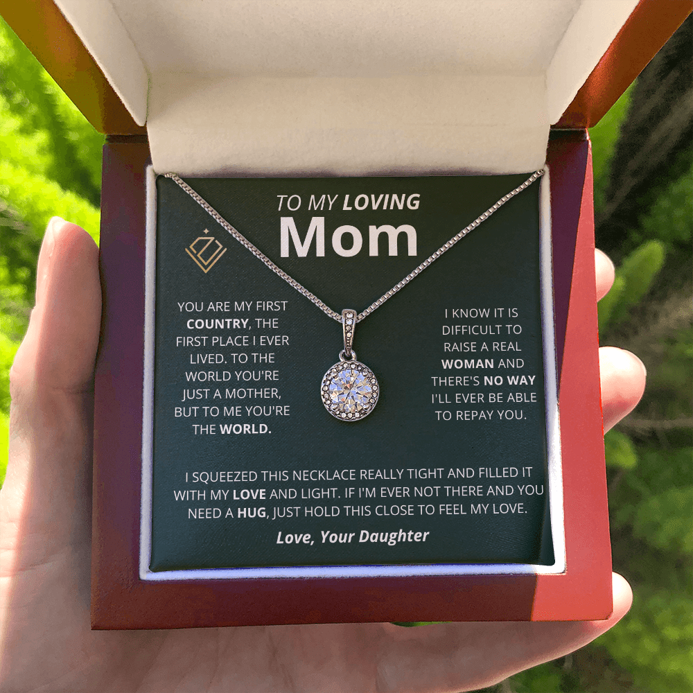Cushion Star Necklace - Loving Mom - From Daughter