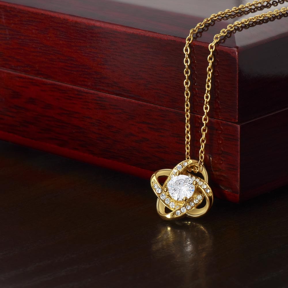 To My Daughter-in-Law Vesta Knot Necklace – Bonus Daughter Message Card