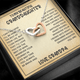 Granddaughter Promise - Interlocked Hearts Necklace