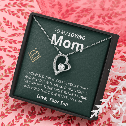 Loving Mom - Heart Necklace - From Son