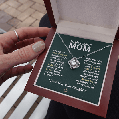 Vesta Knot Necklace - Mom Forever Grateful