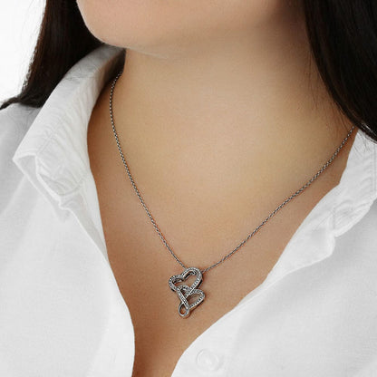 ZIAVIA  |  Double Heart Necklace  |  Wonderful Daughter In Law