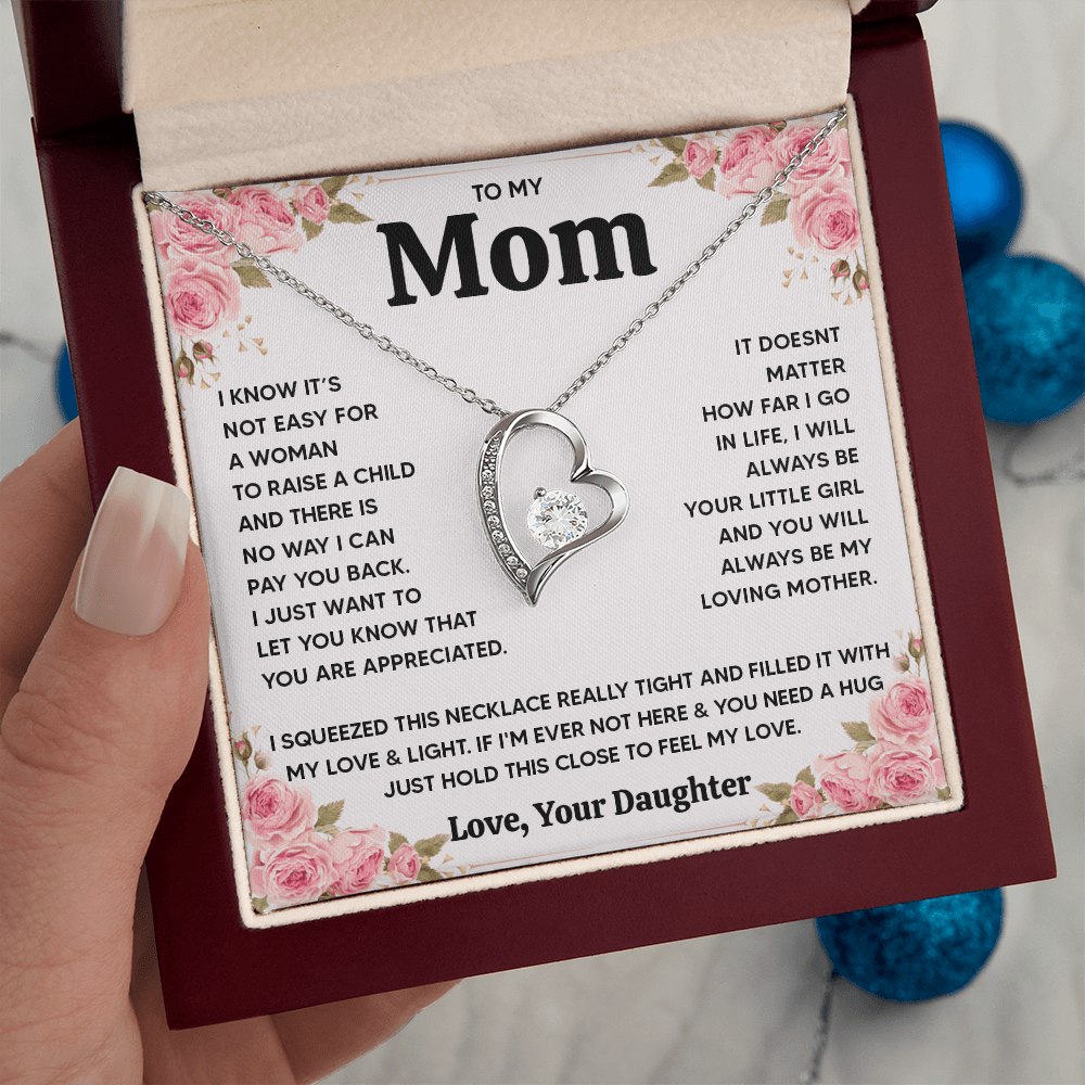 ZIAVIA  |  Heart Necklace  |  Mom Love Your Daughter