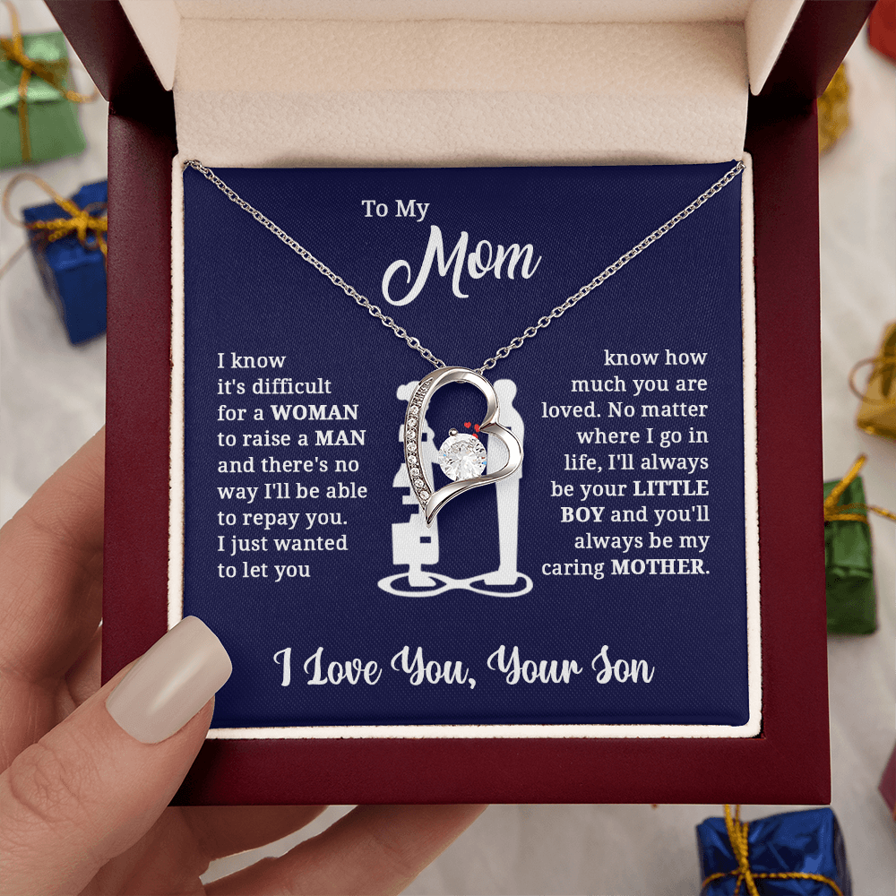 ZIAVIA  |  Heart Necklace  |  Mom I Love You