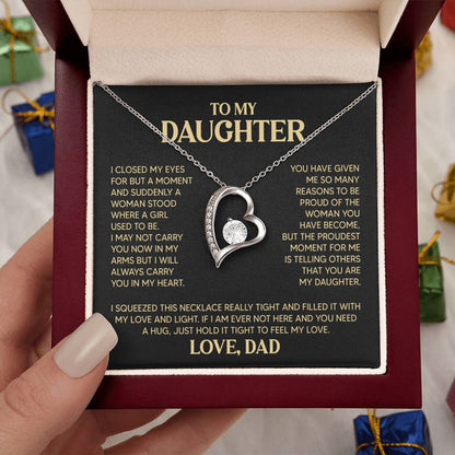 ZIAVIA | Daughter Heart Necklace | Love Dad