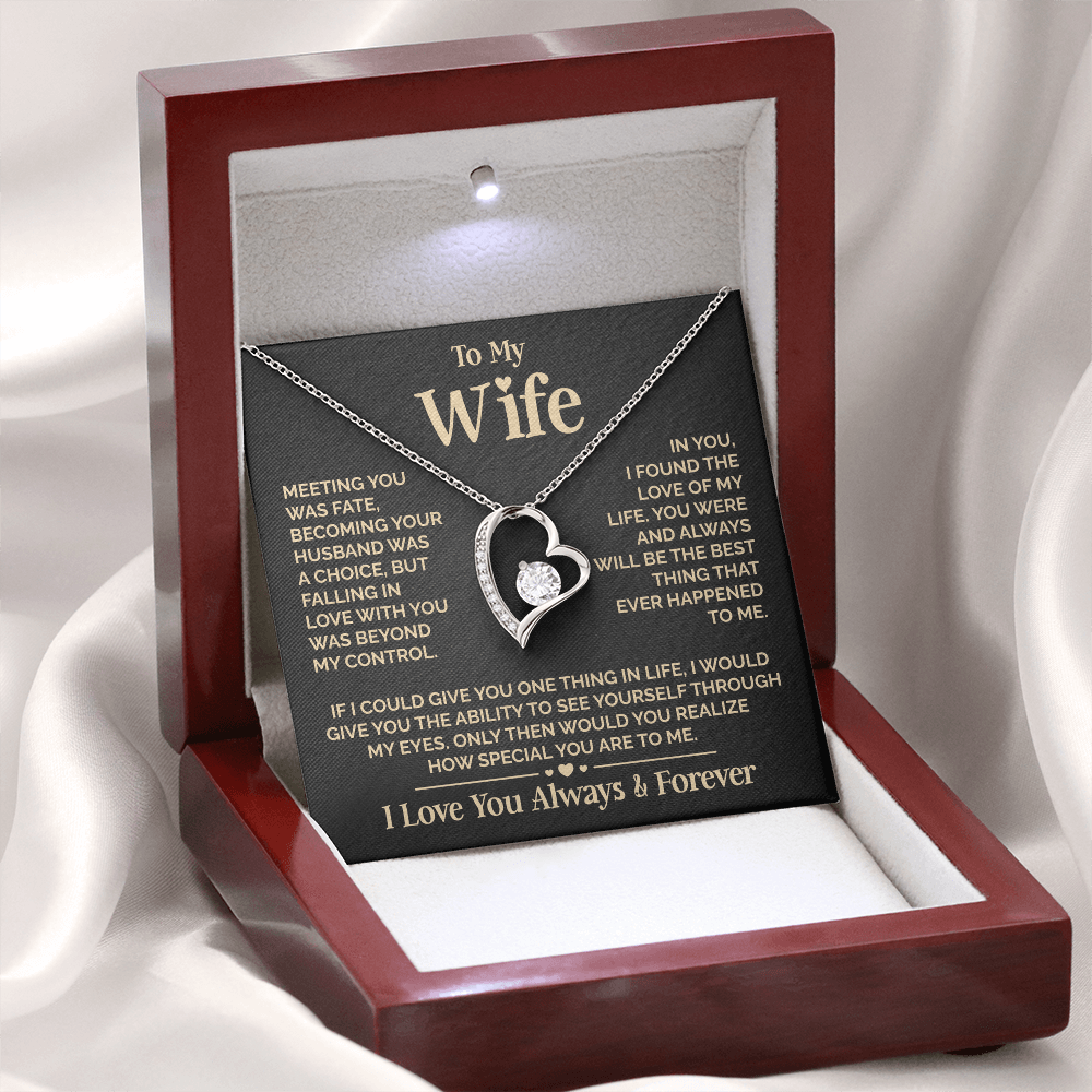 ZIAVIA | Heart Necklace | Wife Meeting You Was Fate