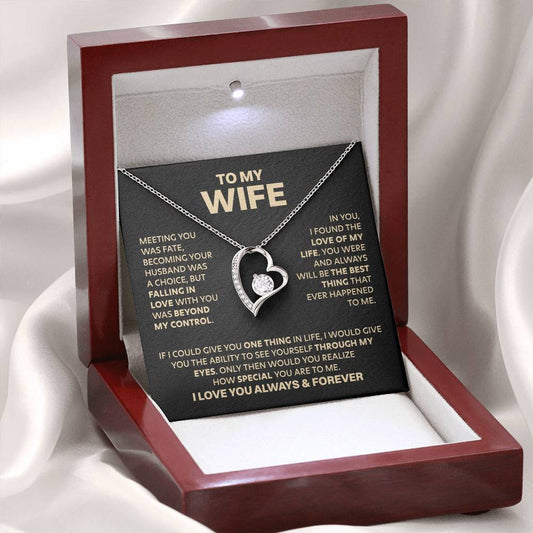 ZIAVIA | Wife Heart Necklace | Meeting you was fate |