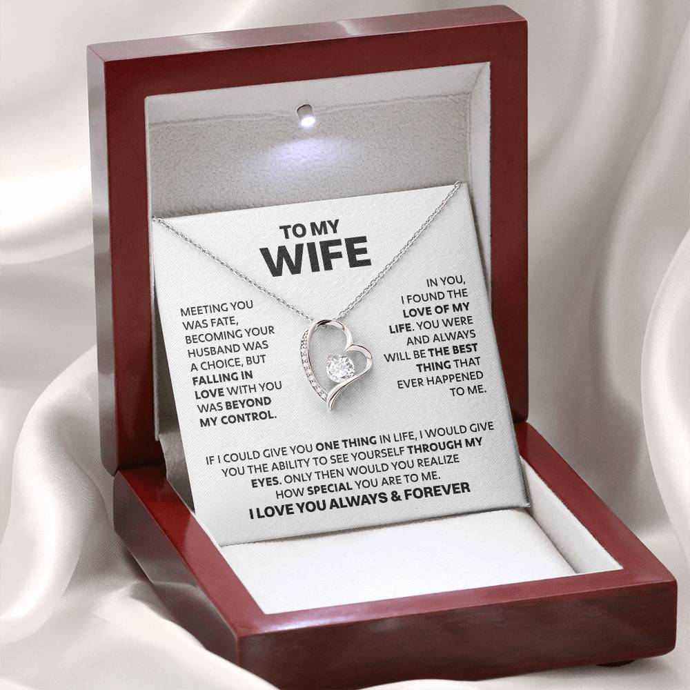 ZIAVIA | Wife Heart Necklace | Meeting you was fate |