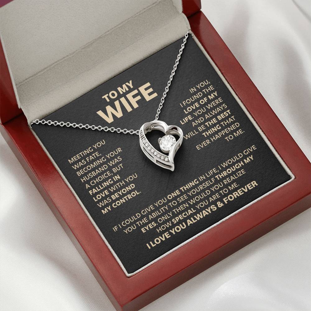 ZIAVIA | Wife Heart Necklace | Meeting you was fate | S