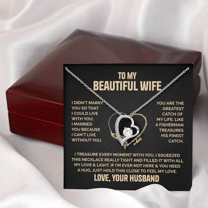 ZIAVIA | Beautiful Wife Heart Necklace | Love Husband