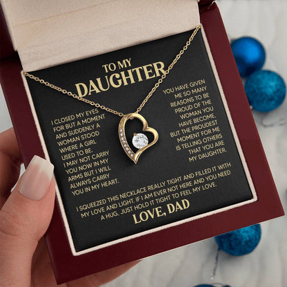 ZIAVIA | Daughter Heart Necklace | Love Dad | S