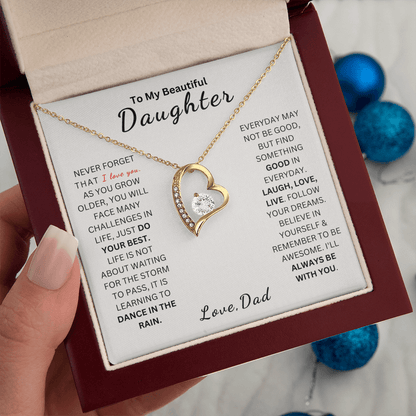 ZIAVIA  |  Heart Necklace  |  Daughter I Love You