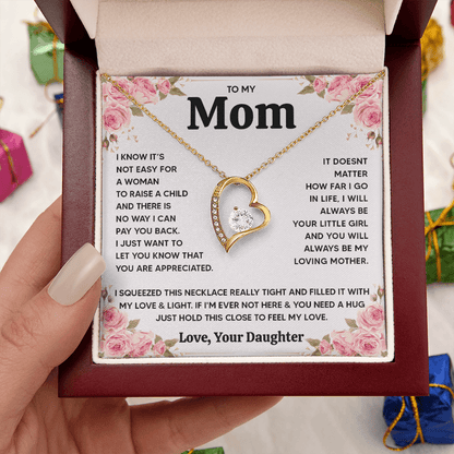 ZIAVIA  |  Heart Necklace  |  Mom Love Your Daughter