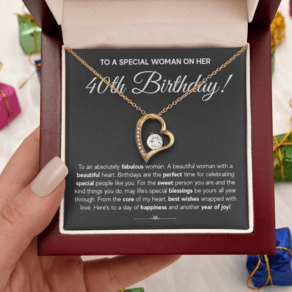 ZIAVIA  |  Heart Necklace  |  40th Birthday