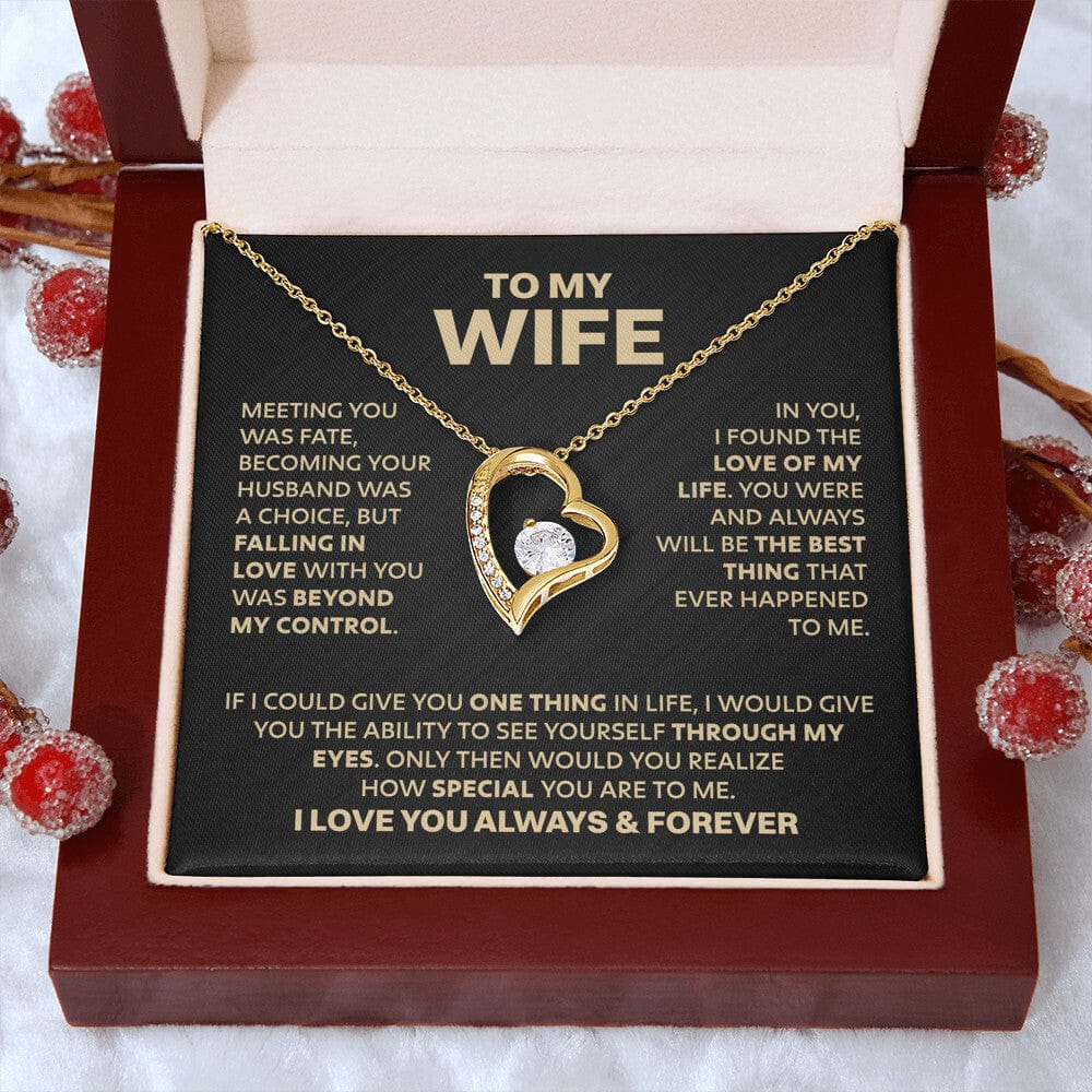 ZIAVIA | Wife Heart Necklace | Meeting you was fate |