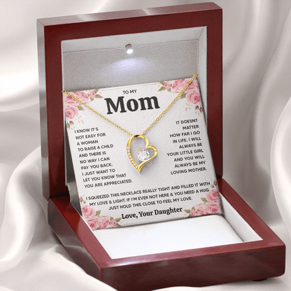 ZIAVIA  |  Heart Necklace  |  Mom Love Your Daughter