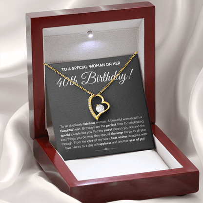 ZIAVIA  |  Heart Necklace  |  40th Birthday