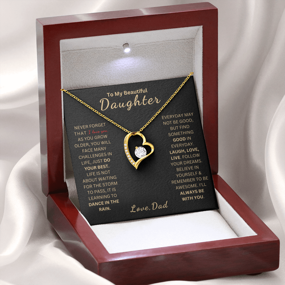 ZIAVIA  |  Heart Necklace  |  I Love You Daughter