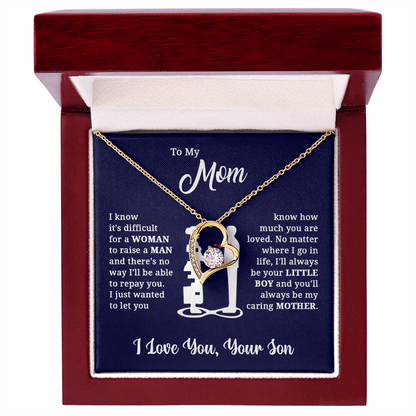 ZIAVIA  |  Heart Necklace  |  Mom I Love You