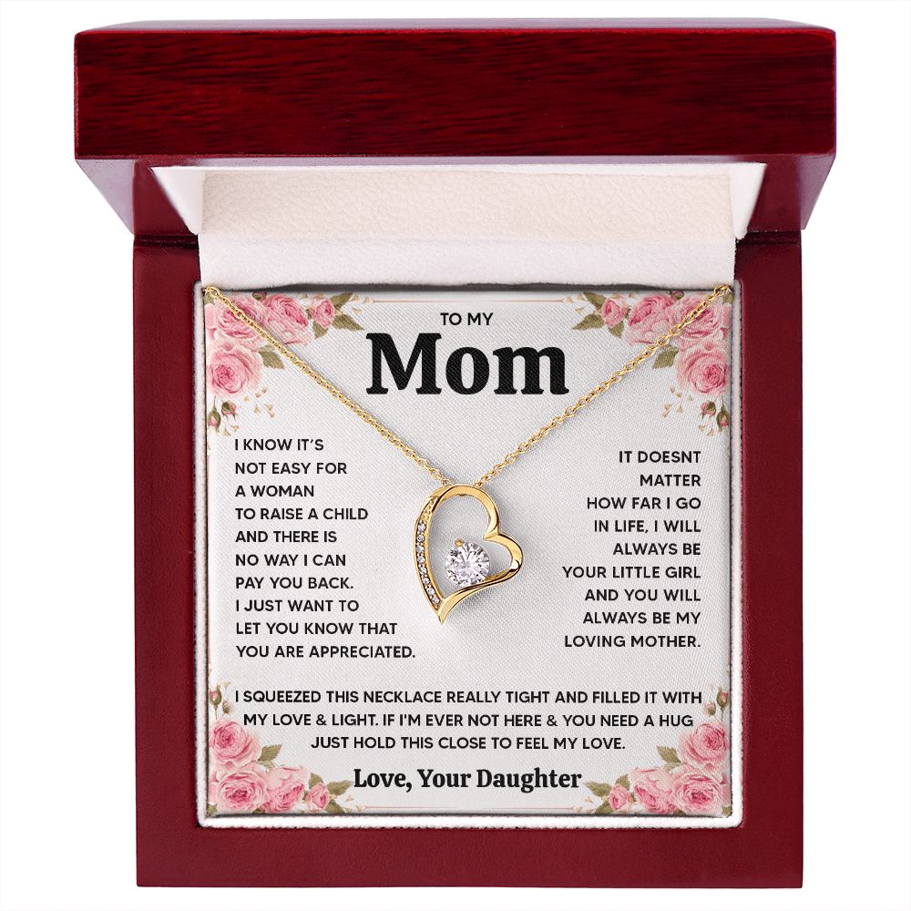 ZIAVIA  |  Heart Necklace  |  Mom Love Your Daughter