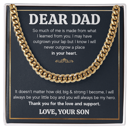 ZIAVIA  |  Cuban Chain Necklace  |  Dear Dad