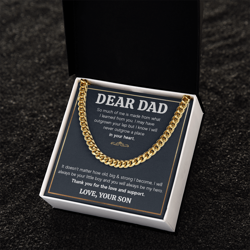 ZIAVIA  |  Cuban Chain Necklace  |  Dear Dad