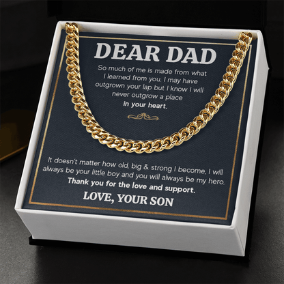 ZIAVIA  |  Cuban Chain Necklace  |  Dear Dad