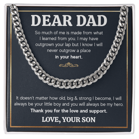 ZIAVIA  |  Cuban Chain Necklace  |  Dear Dad