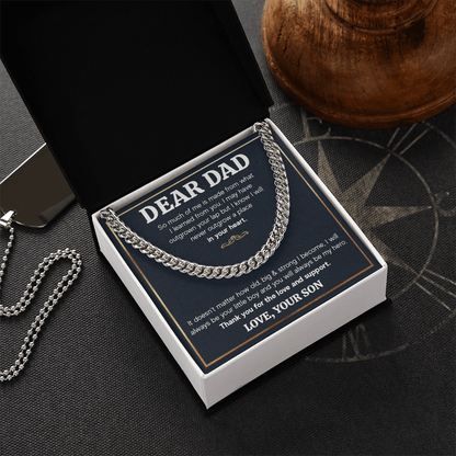 ZIAVIA  |  Cuban Chain Necklace  |  Dear Dad