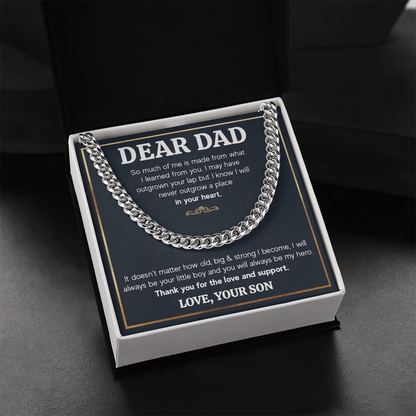 ZIAVIA  |  Cuban Chain Necklace  |  Dear Dad