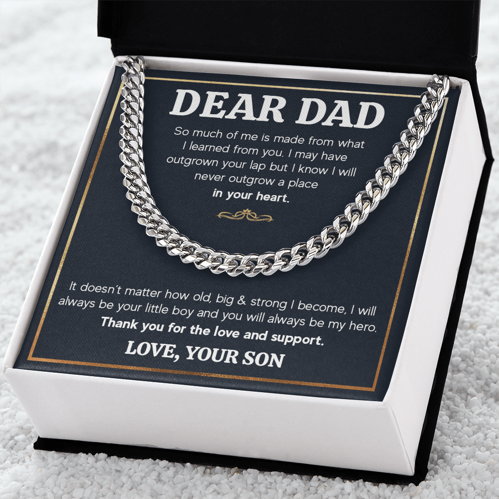 ZIAVIA  |  Cuban Chain Necklace  |  Dear Dad