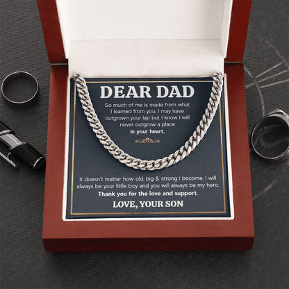 ZIAVIA  |  Cuban Chain Necklace  |  Dear Dad