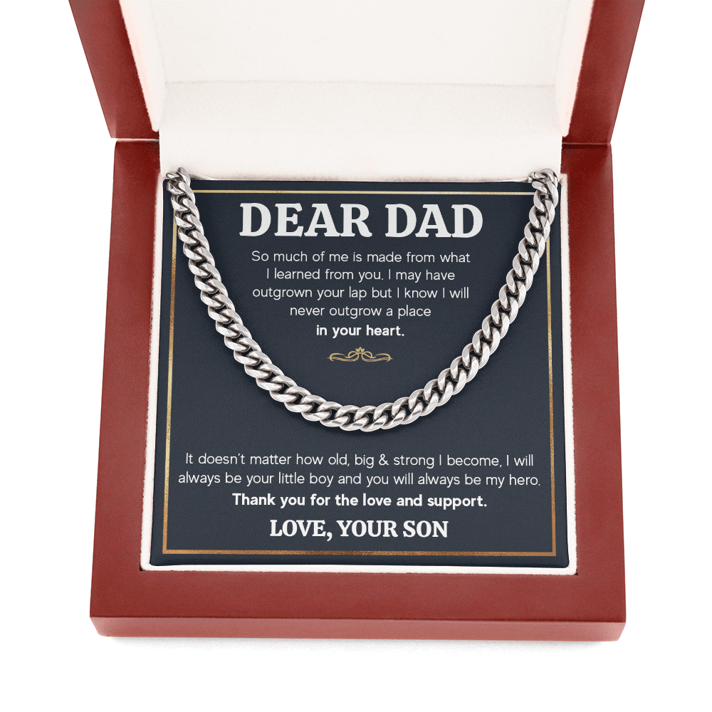 ZIAVIA  |  Cuban Chain Necklace  |  Dear Dad