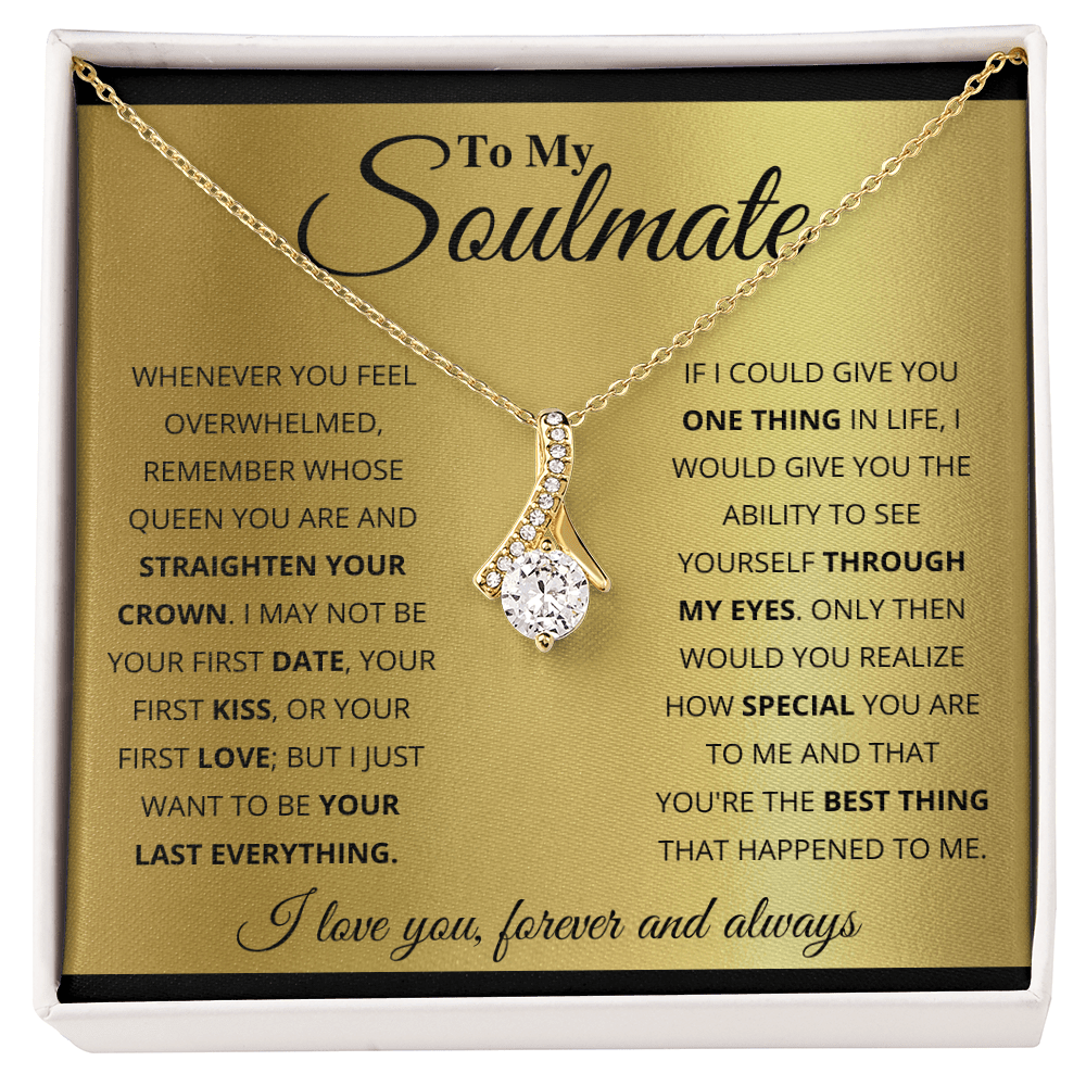 TRYNDI Soulmate Necklace For Her - Swarovski Crystal Pendant, Anniversary Gift