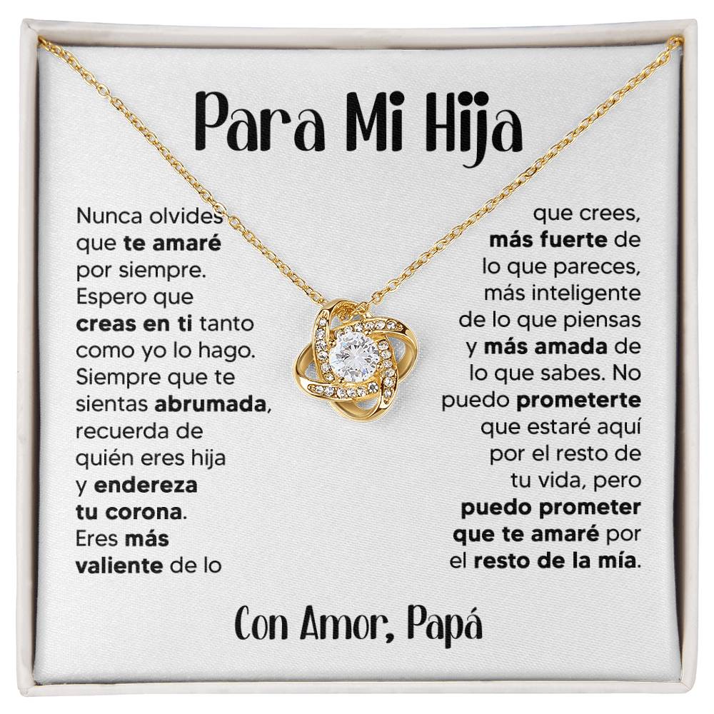 ZIAVIA  |  Vesta Knot Necklace  |  Hija Amor Papá