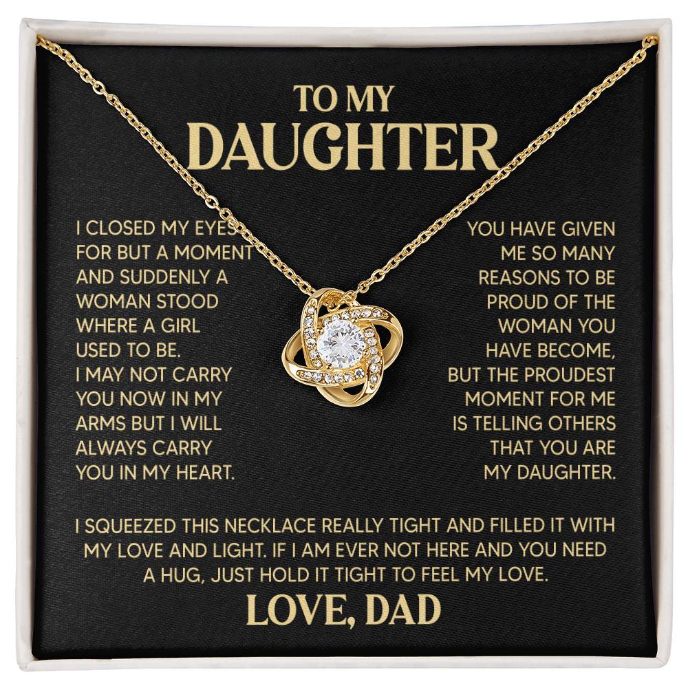 ZIAVIA | Daughter Vesta Knot Necklace | Love Dad